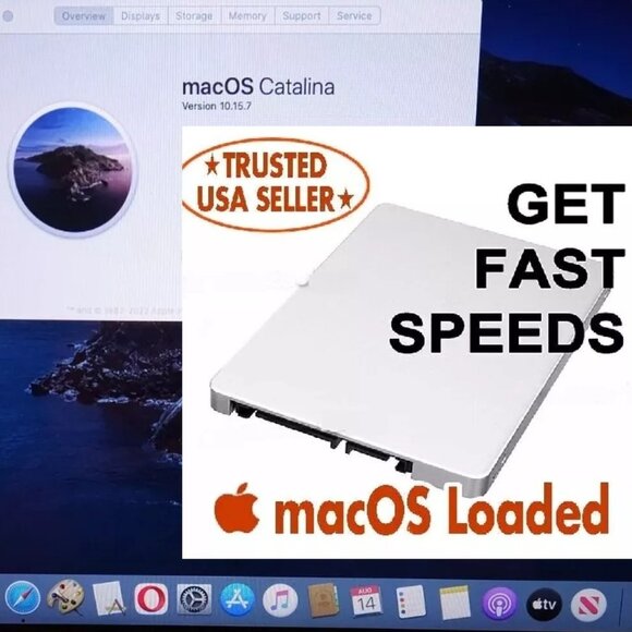 128GB 2.5" SSD Preloaded with macOS Catalina 10.15.7 For iMac, Mac Mini, MacBook